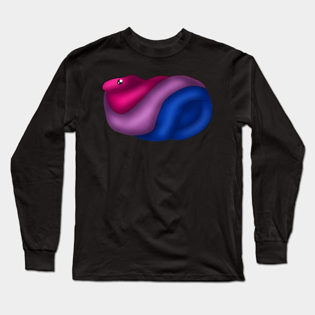 Bisexual Snake Long Sleeve T-Shirt by TheQueerPotato